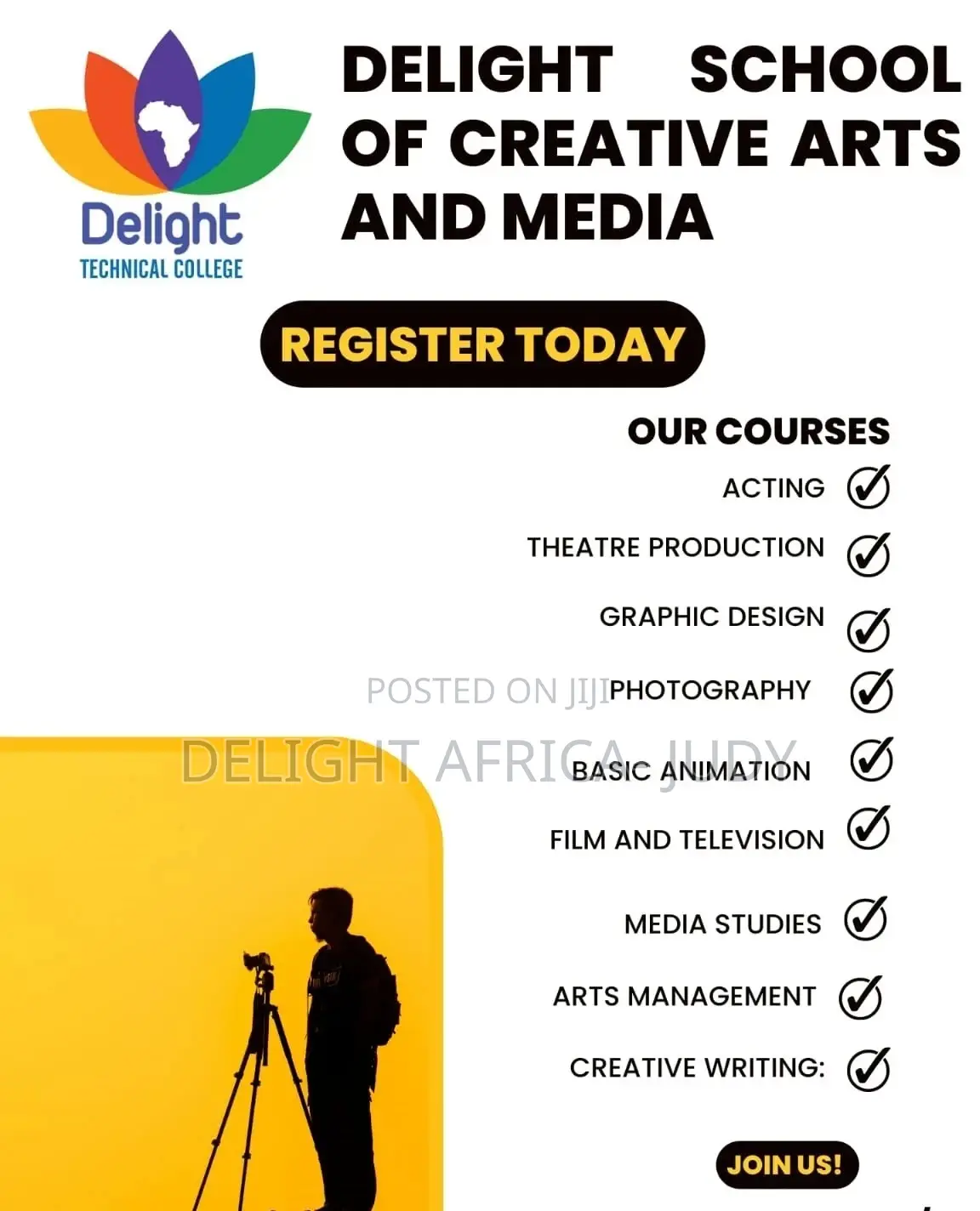 Photography, Videography and Creative Arts Classes Delight
