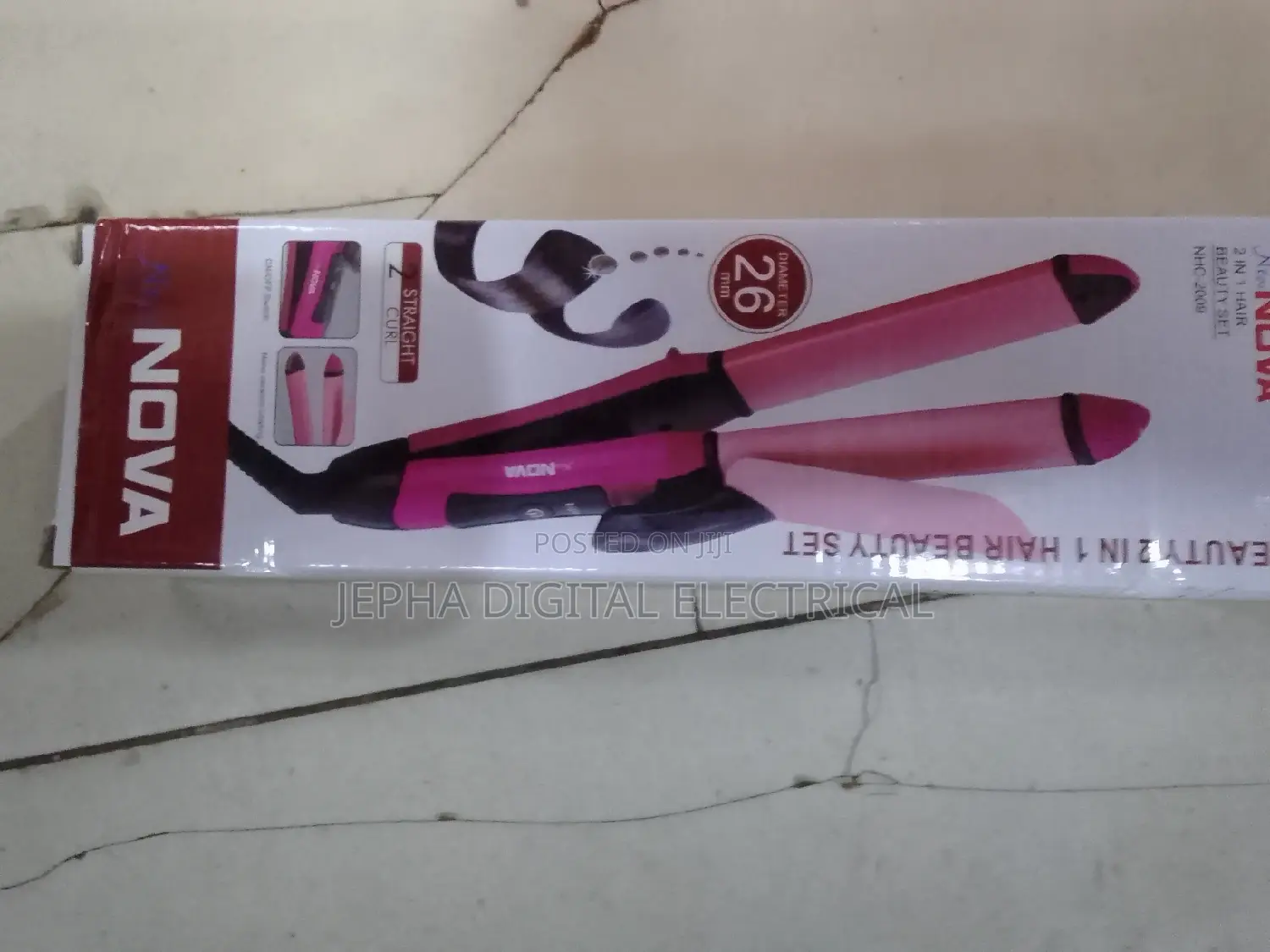 Nova Beauty 2 In 1 Straightener