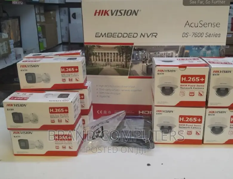 4 CHANNELS Hikvision 2MP IP Network CCTV Cameras Full Kit