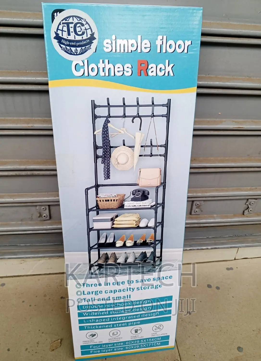Affordable 5 Layer Shoe Rack and Hangers
