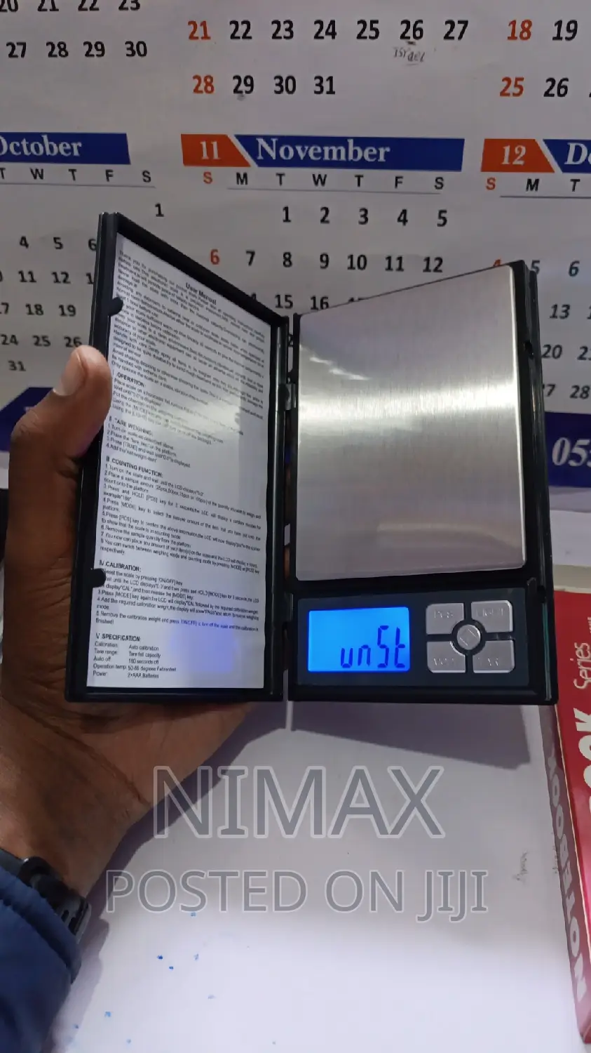 Digital Pocket Scale Led Screen 0.01gms X 500gms