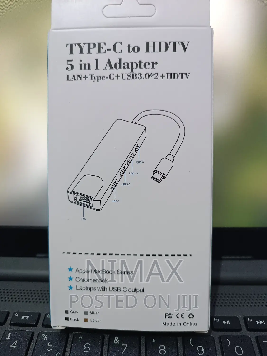 5-in-1 Usb C Hub Type-C Docking Station Adapter With 