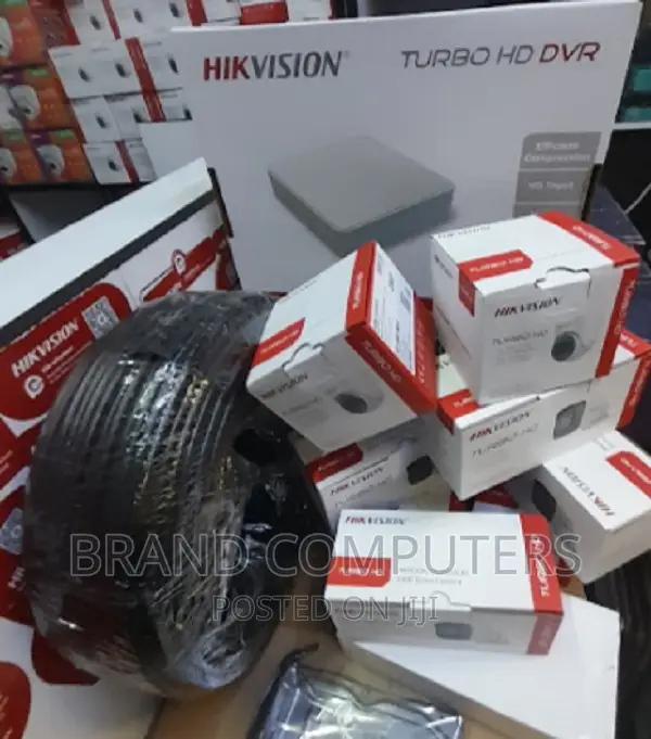 4 Channel CCTV Camera Kit With 4 Cameras- CCTV Cameras