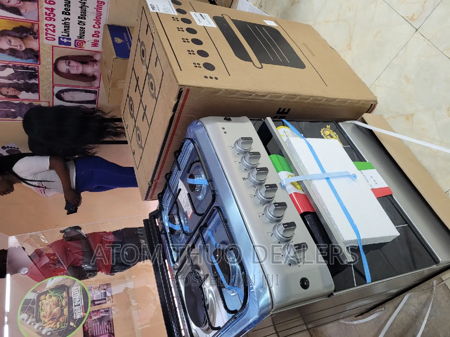 3+1 Electric Von 60*60 Silver Stainless Cookers 