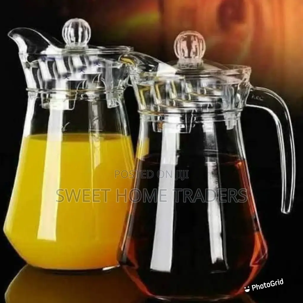 Water Jug Glass With Acrylic Lid Durable