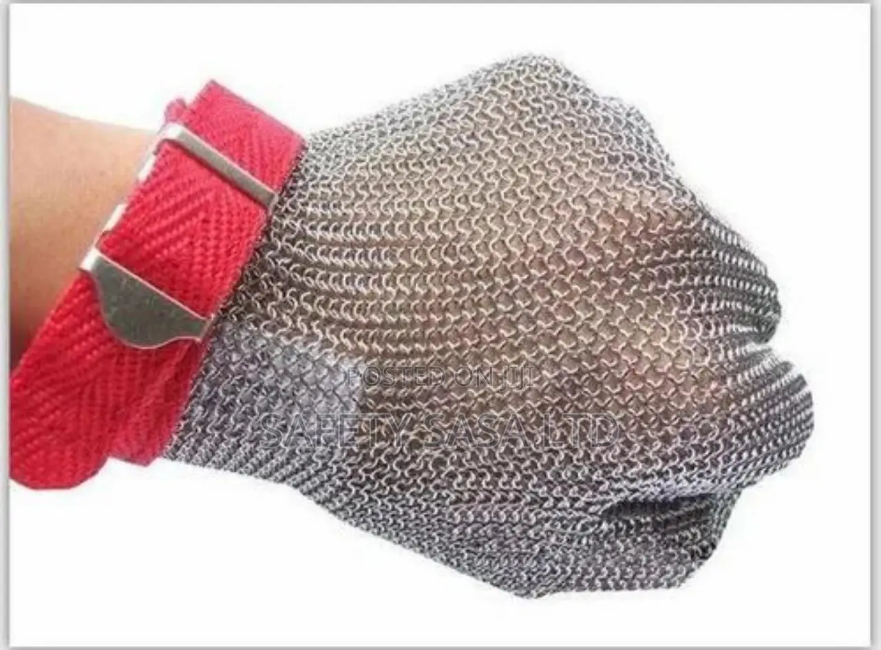 Plastic Belt Stainless Steel Mesh Glove Cut Resistant