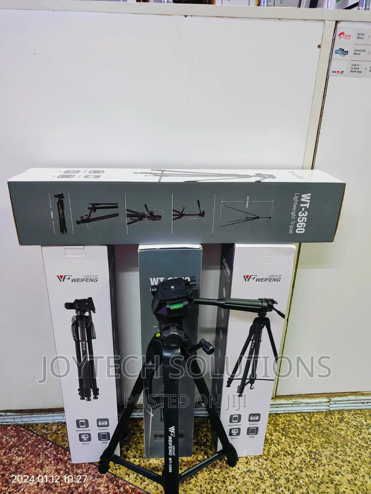 Weifeng Wt 3560 Portable Aluminium Tripod For Videography