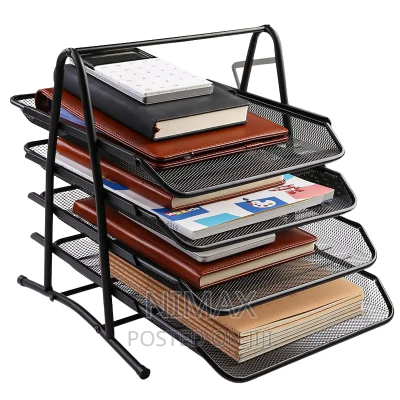 4 Layer Office Tray Mesh Black