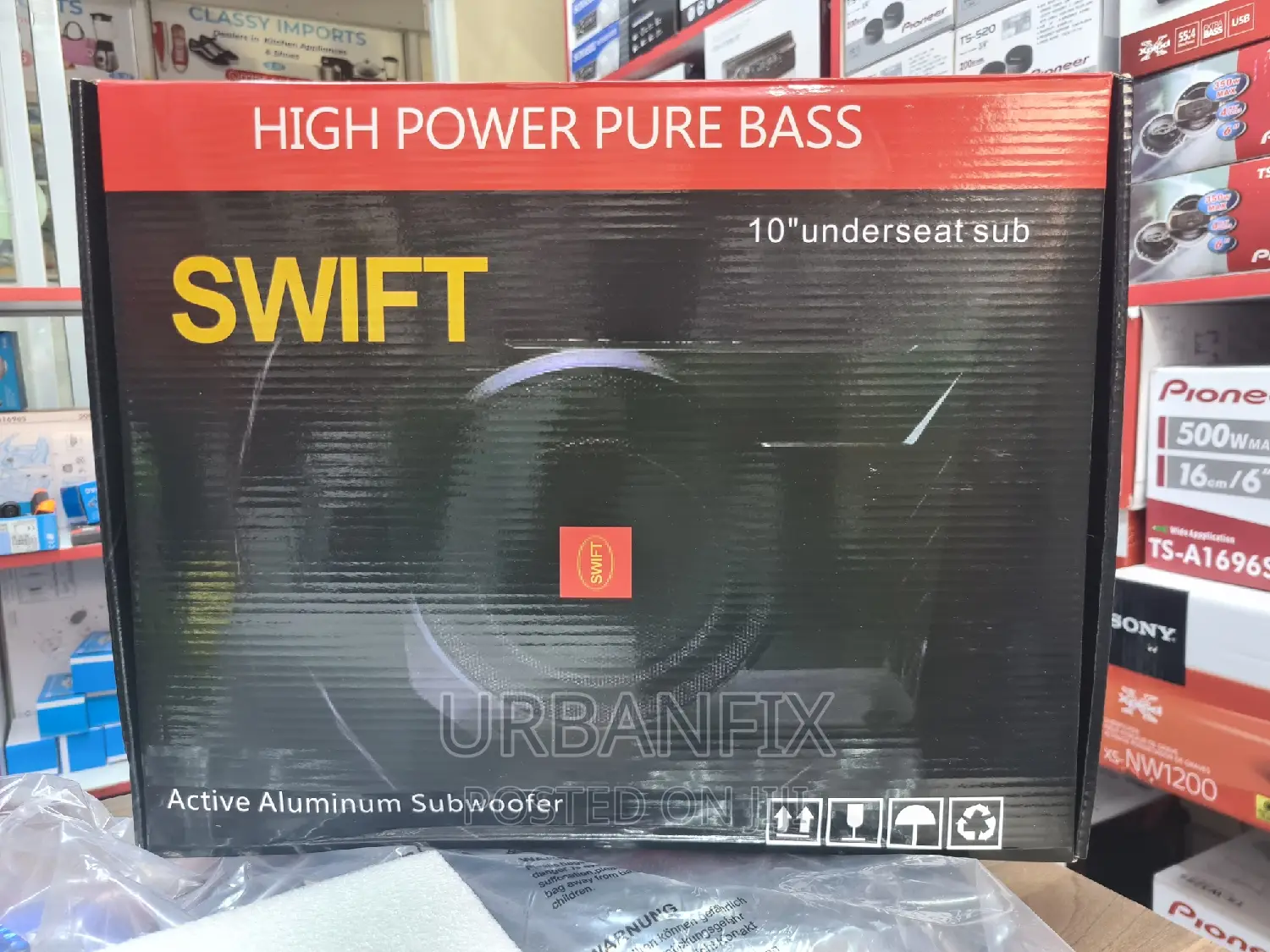 10 Inch Swift 800 Watts Powerful Underseat Subwoofer