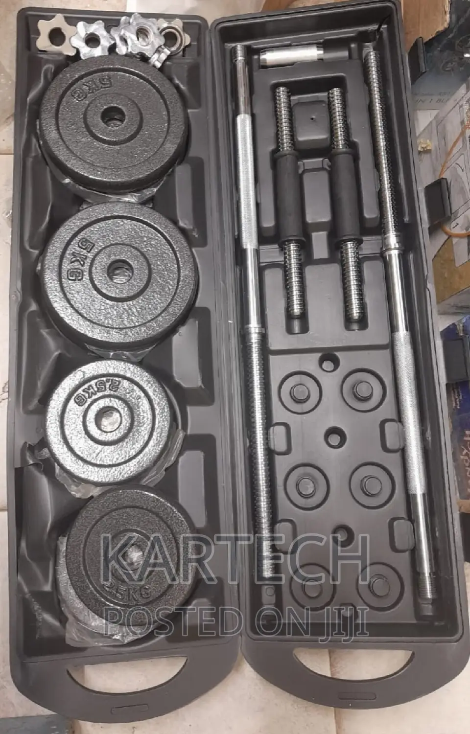 Adjustable 50 KGS Dumbbells With Armbells