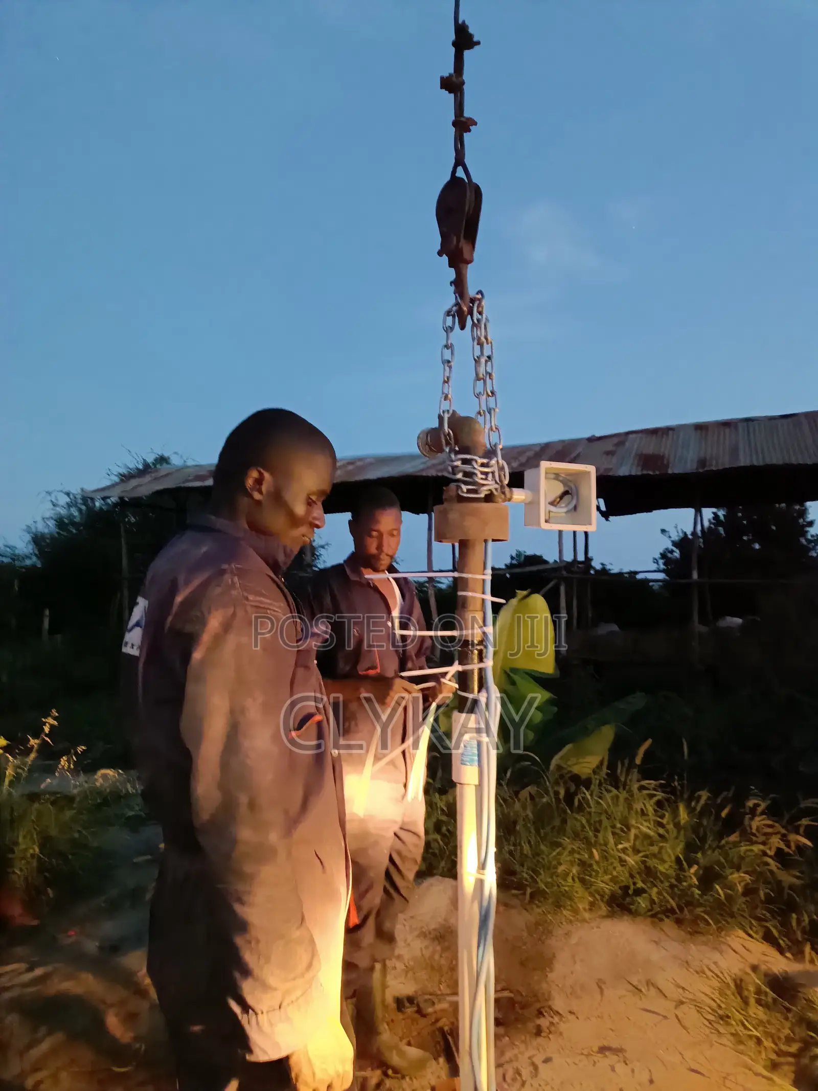 Borehole Works Pump Lifting and Lowering