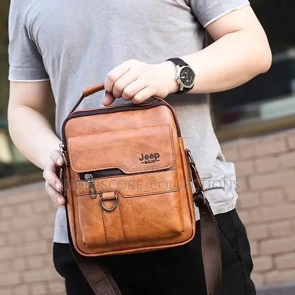Executive Unisex Jeep Leather Sling Bags