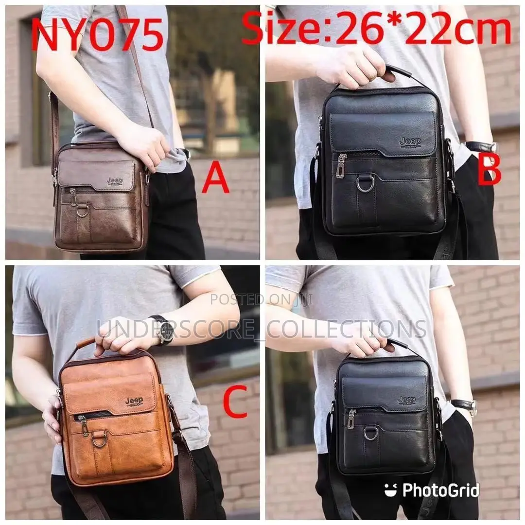Executive Unisex Jeep Leather Sling Bags