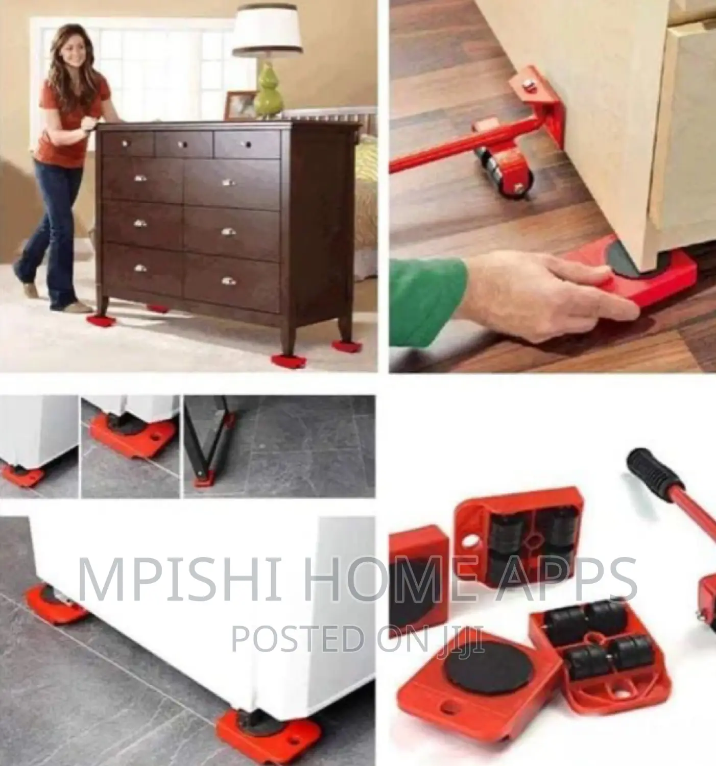 Detached Heavy Furniture Lifting Trolley Mover