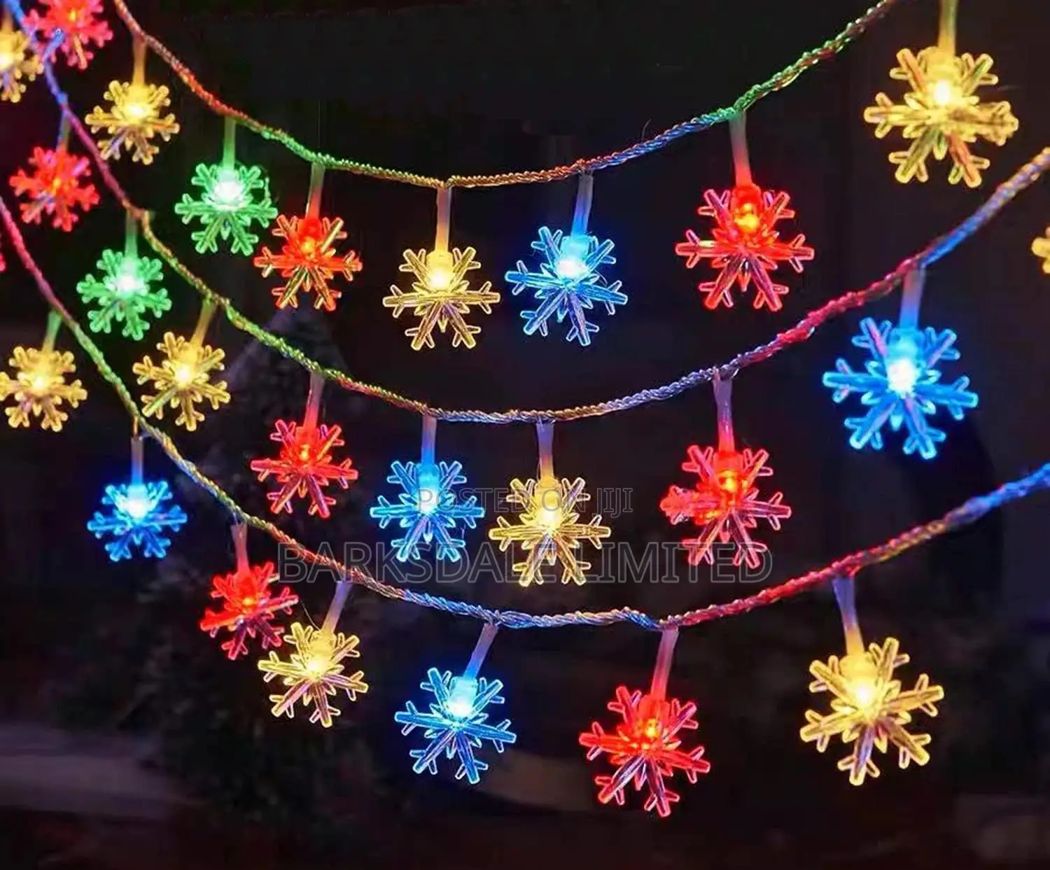 LED Fairy Snowflake String Christmas Lights 3M 240v Xmas