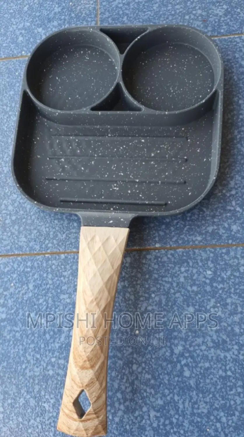 Non~Stick 3 Slot Pan Cake /Egg Pan Egg and Steak Fry Pan