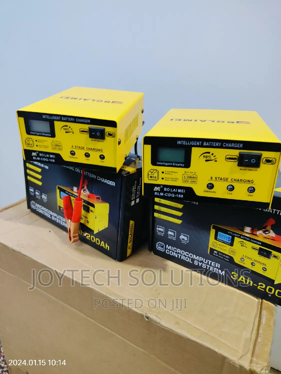 Car Battery Charger; Intelligent Eight Stage Charging Mode.