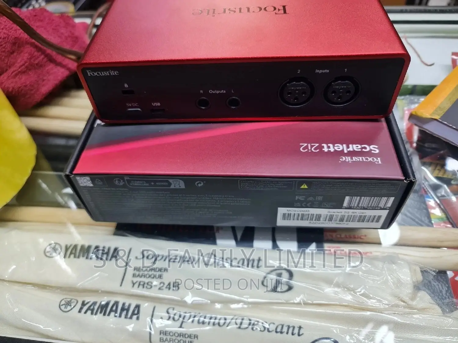 Focusrite Scarlett 2i2 4th Generation Soundcard