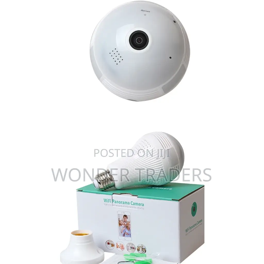 Wi-Fi Panoramic 360 Degree Wireless Hidden Camera Light Bulb