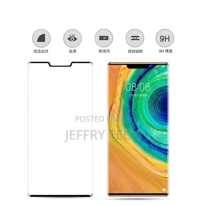 Huawei Mate 30 Pro 0.33mm 9H 3D Full Glue Tempered Gl