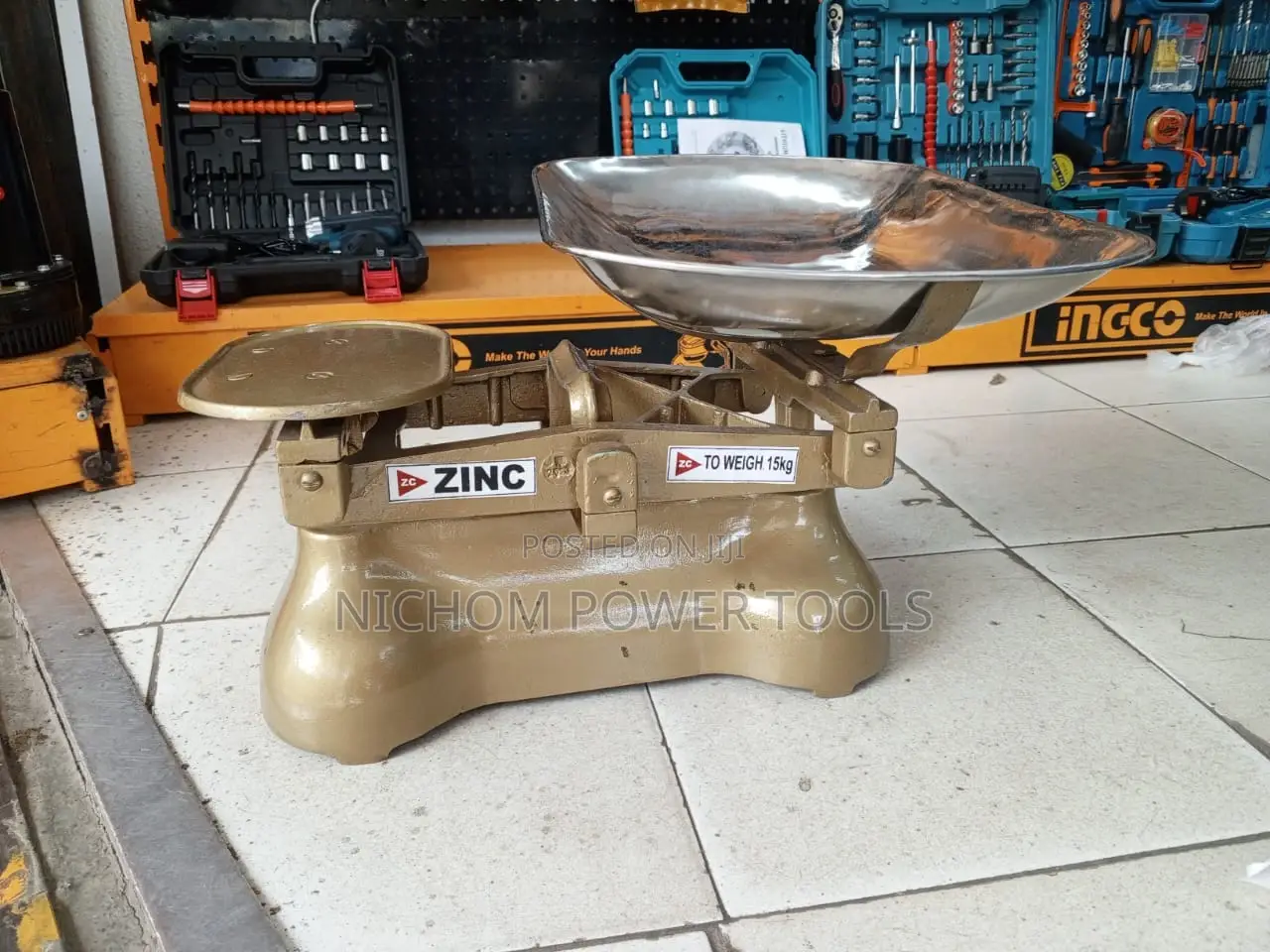 Zinc Analogue Weigh Balance Scale