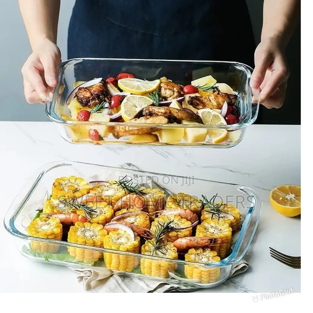 2pcs Glass Banking Tray
