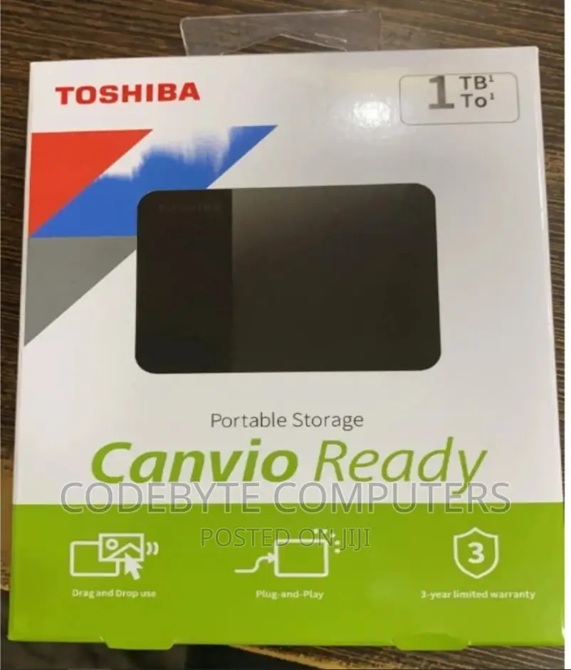Toshiba Canvio Basics 1tb External Hard Drive Black