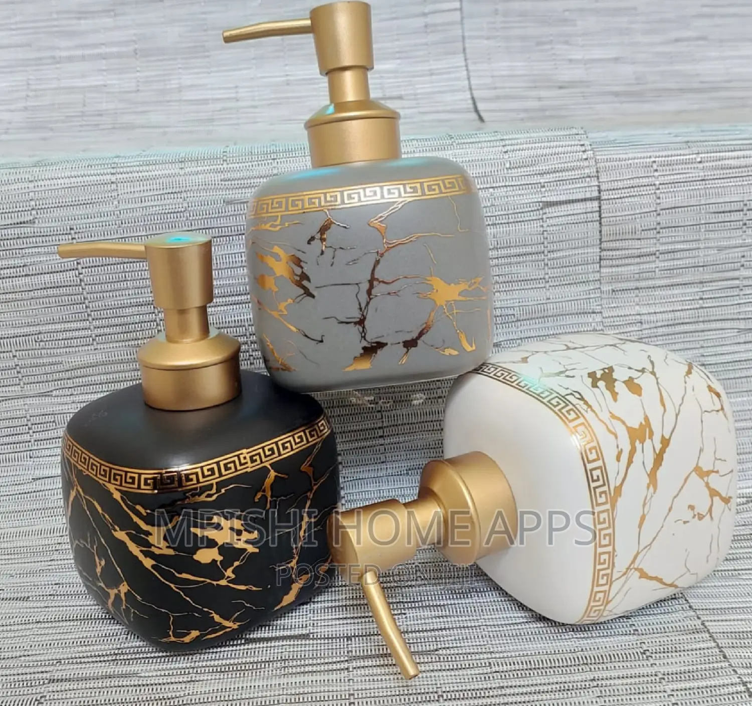Cube Shape Ceramic Lotion / Soap Dispenser