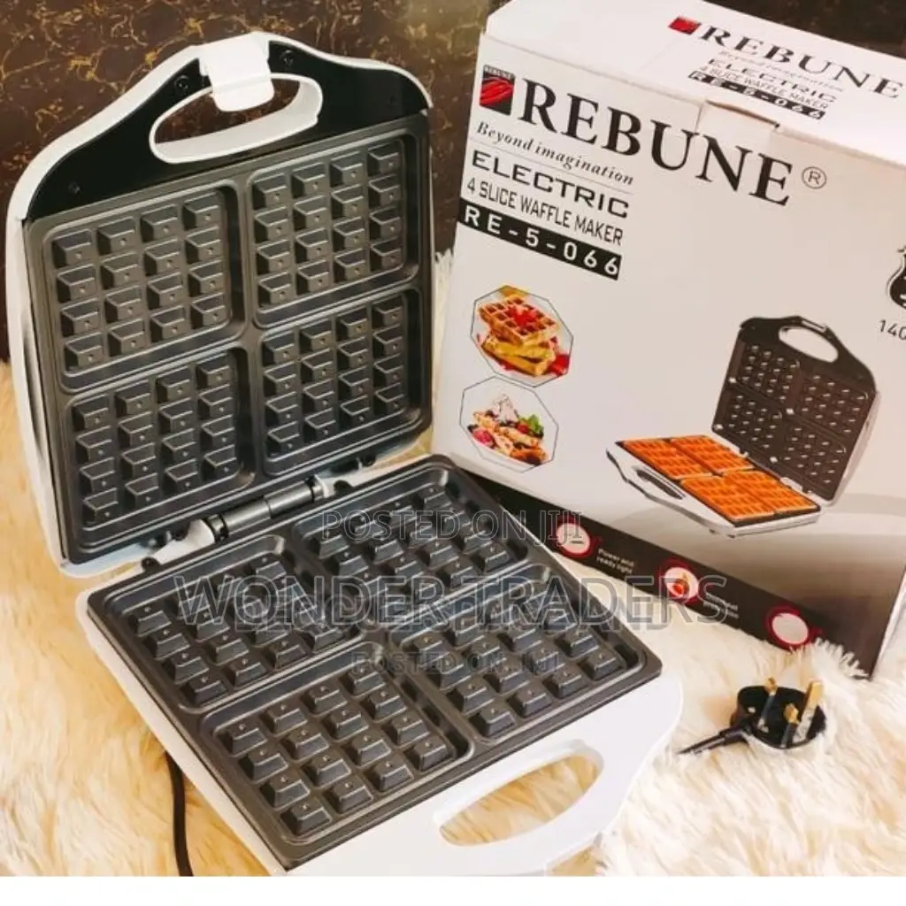 4 Slice Waffle Maker Rebune