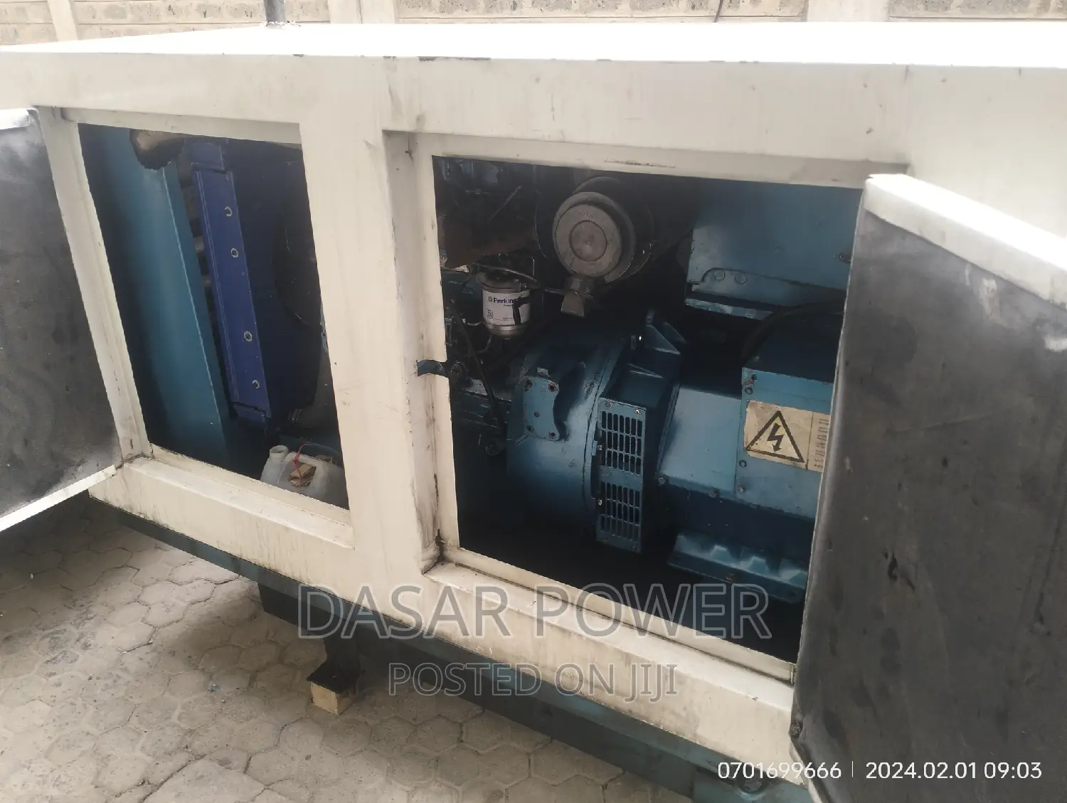 27kva Perkins Generator, Ex Uk