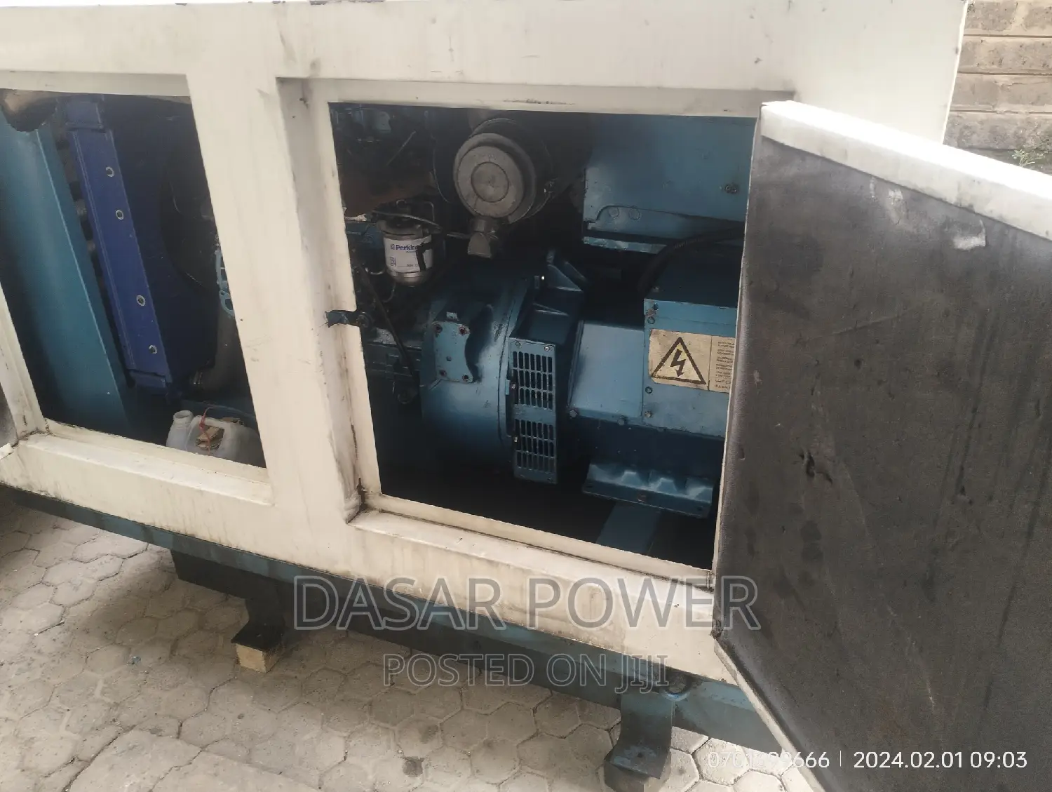 27kva Perkins Generator, Ex Uk