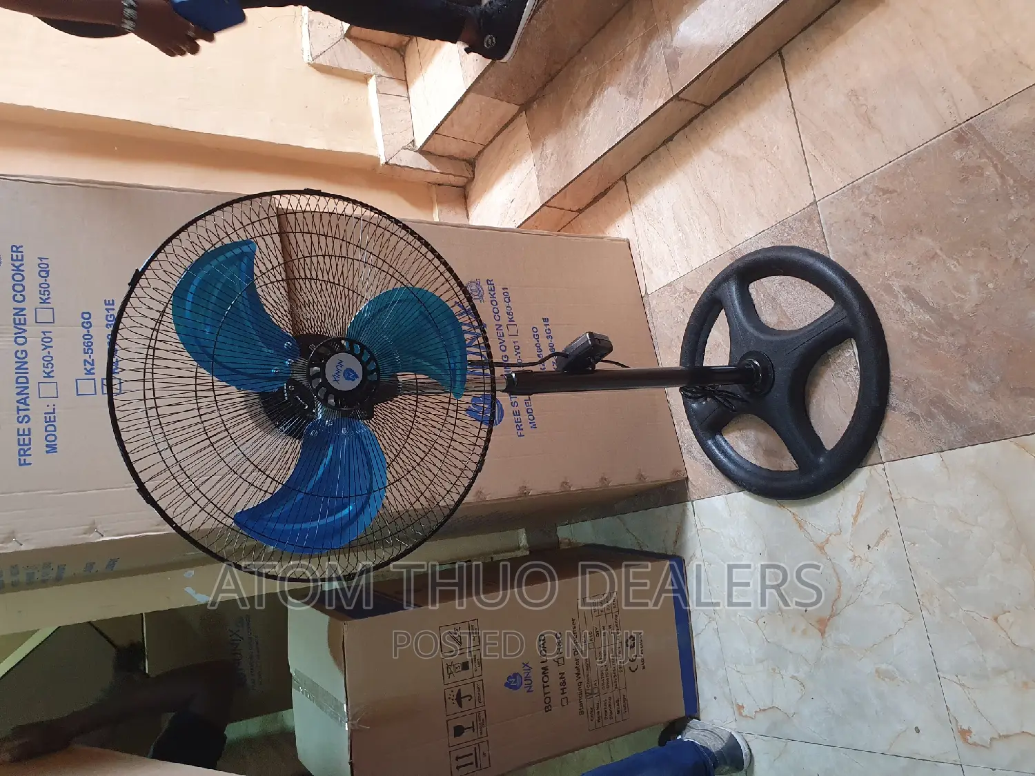 Nunix 18 Inches 3 Blades Wall Fan 