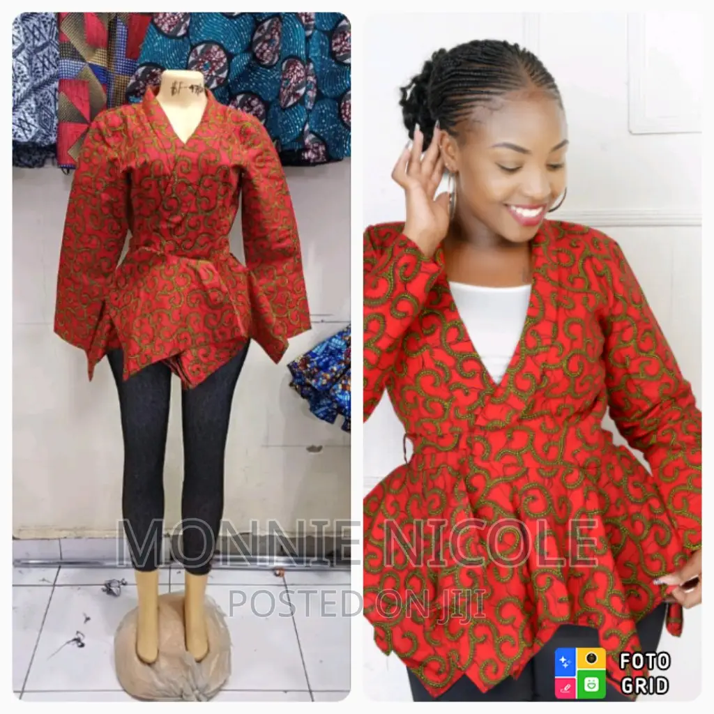 Ankara Wrap Tops/ Breastfeeding Friendly Tops