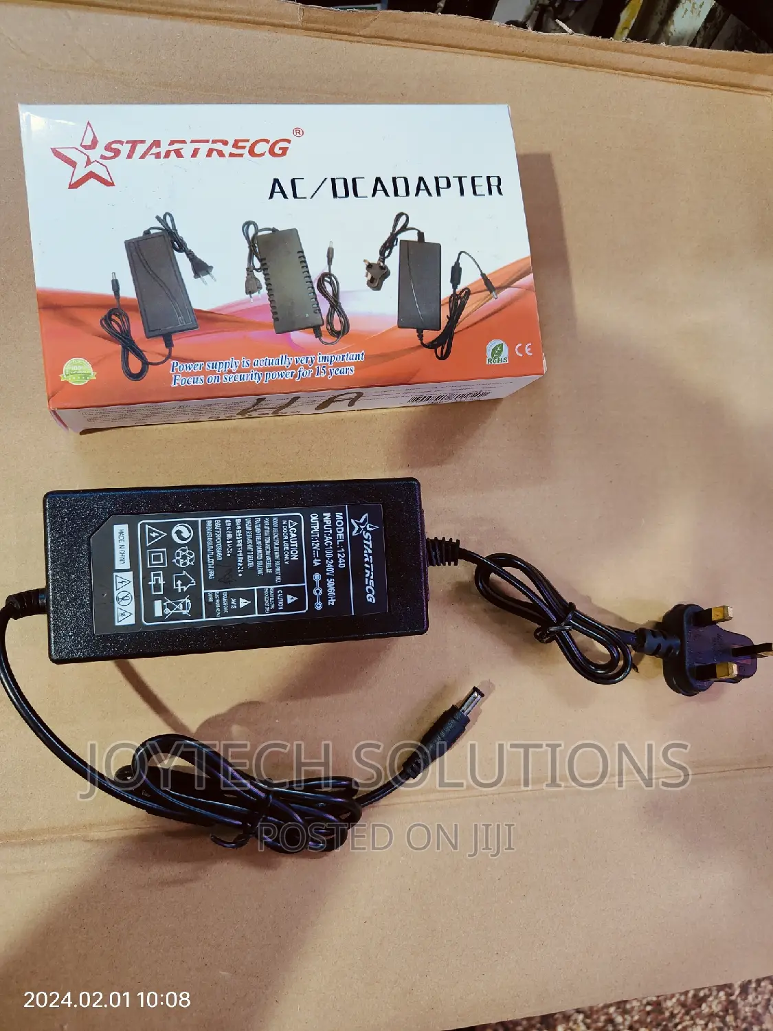 Ringlight Power Cable Adapter. ( 4 Amp )