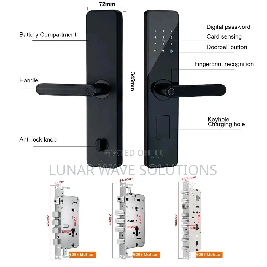 Keyless Entry Smart Lock, Low Profile