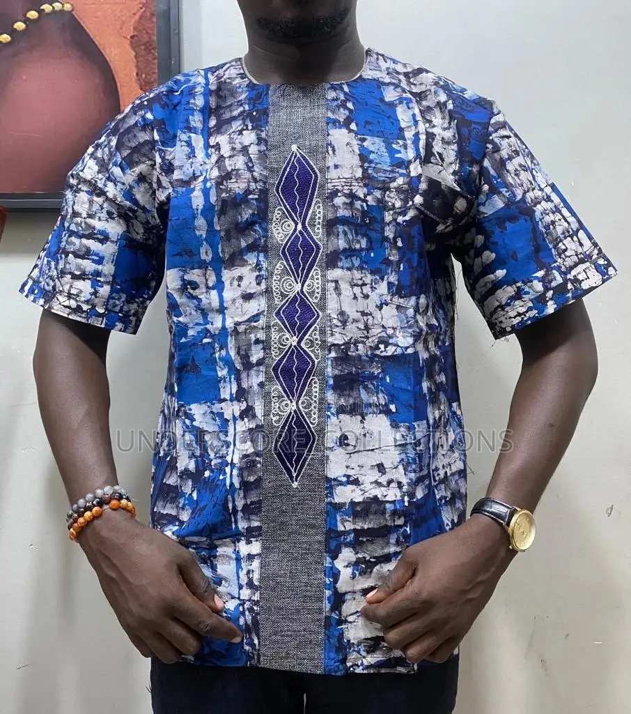 High-End Classy African Print Men Shirts