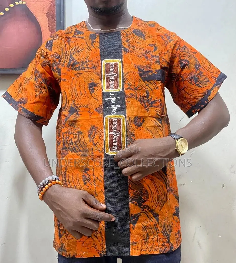 High-End Classy African Print Men Shirts