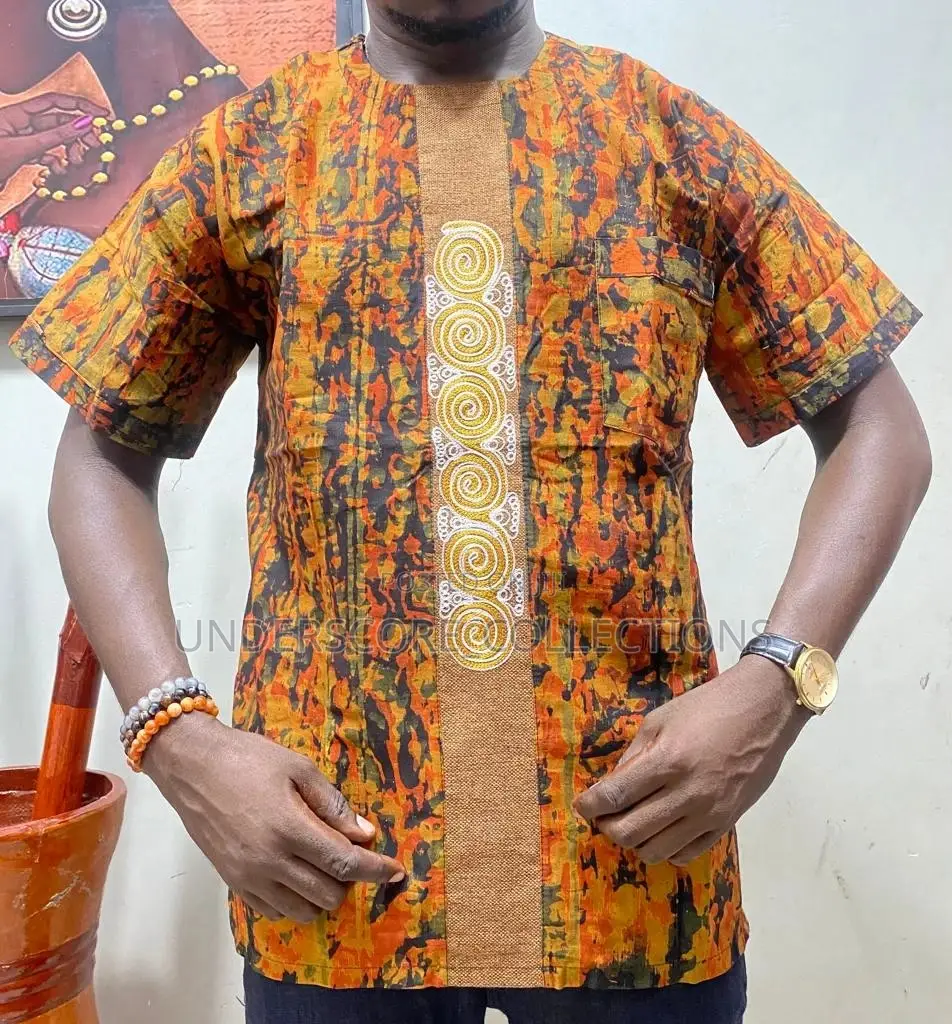 High-End Classy African Print Men Shirts
