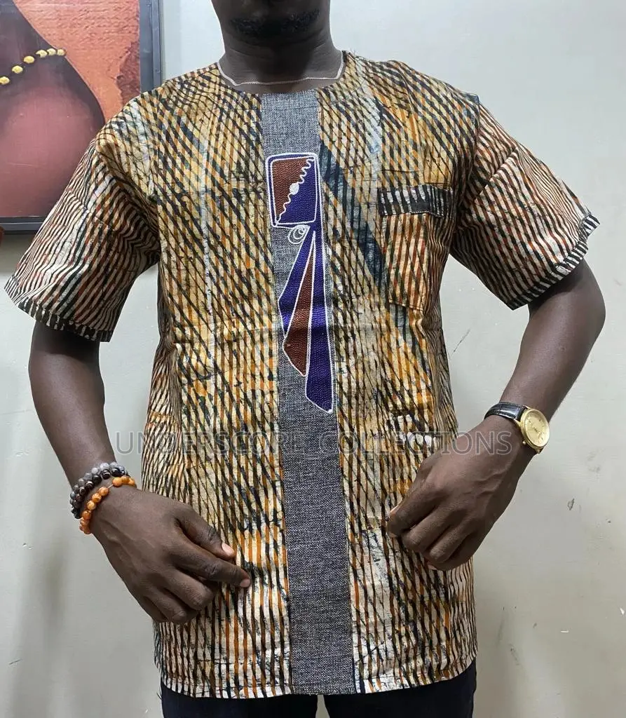 High-End Classy African Print Men Shirts