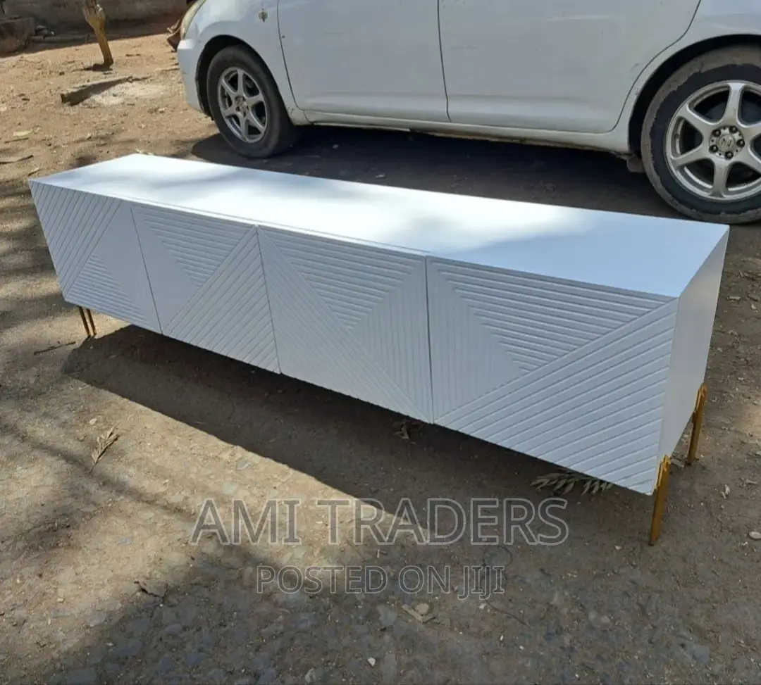 6ft White Tv Stand for Big Screens