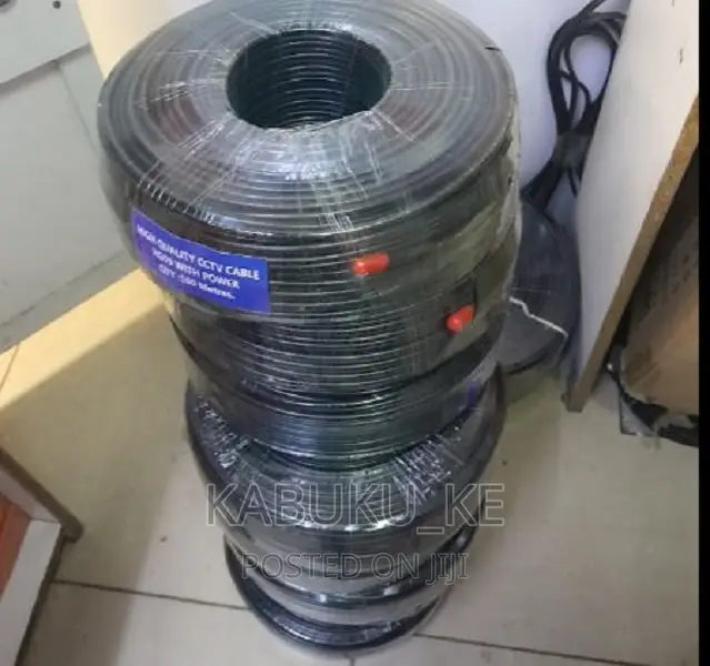 100M Rg59 Coaxial Cable Reel – Black