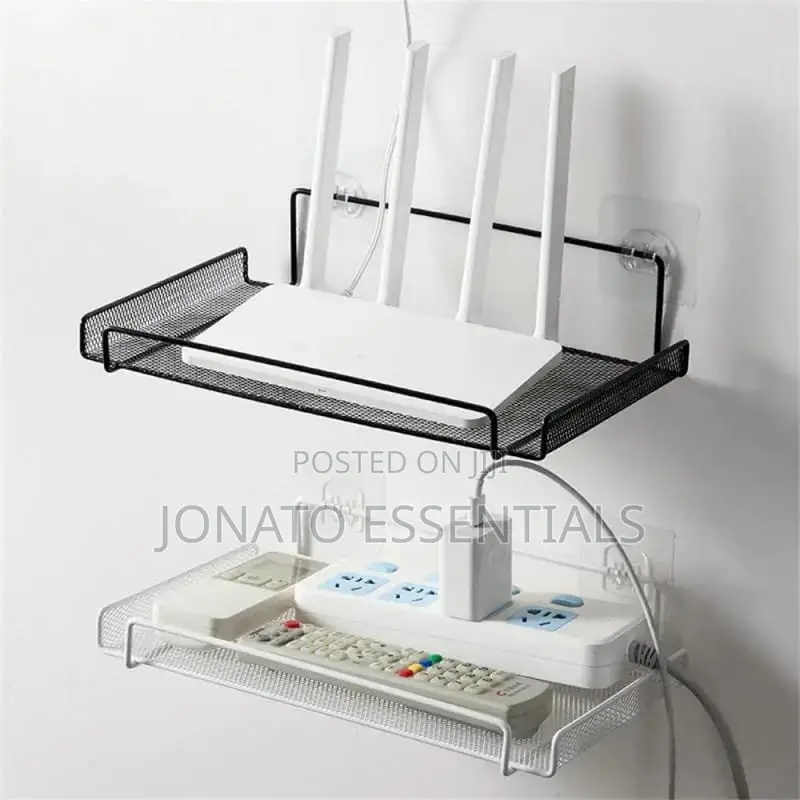 Wall-mounted Router Shelf And Storage Rack