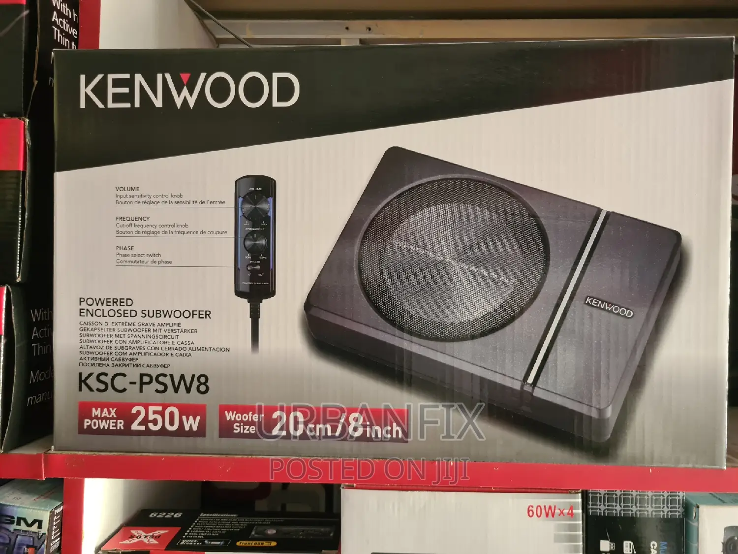 Kenwood 250 Watts Powerful Underseat Subwoofer