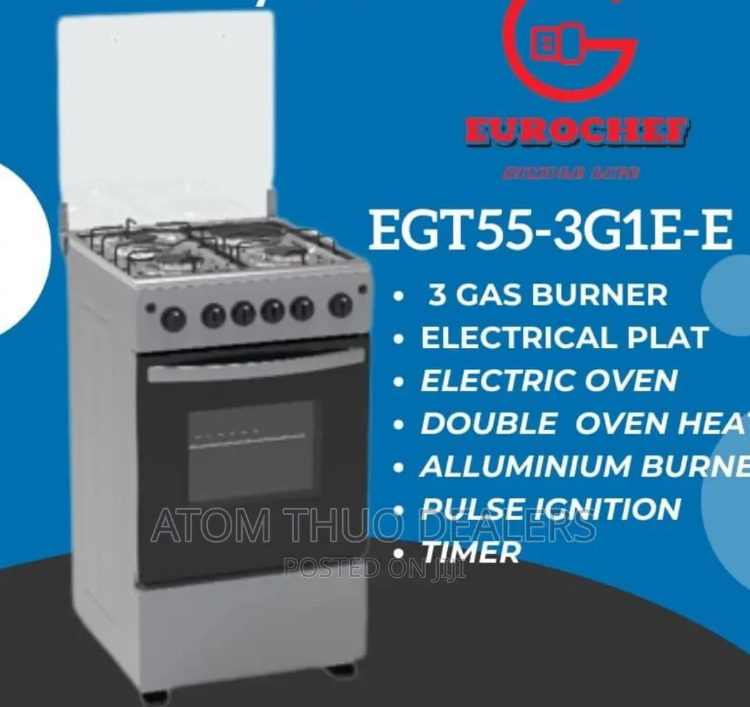 Eurochef 50*60 3+1 Standing Cooker With Electric Oven
