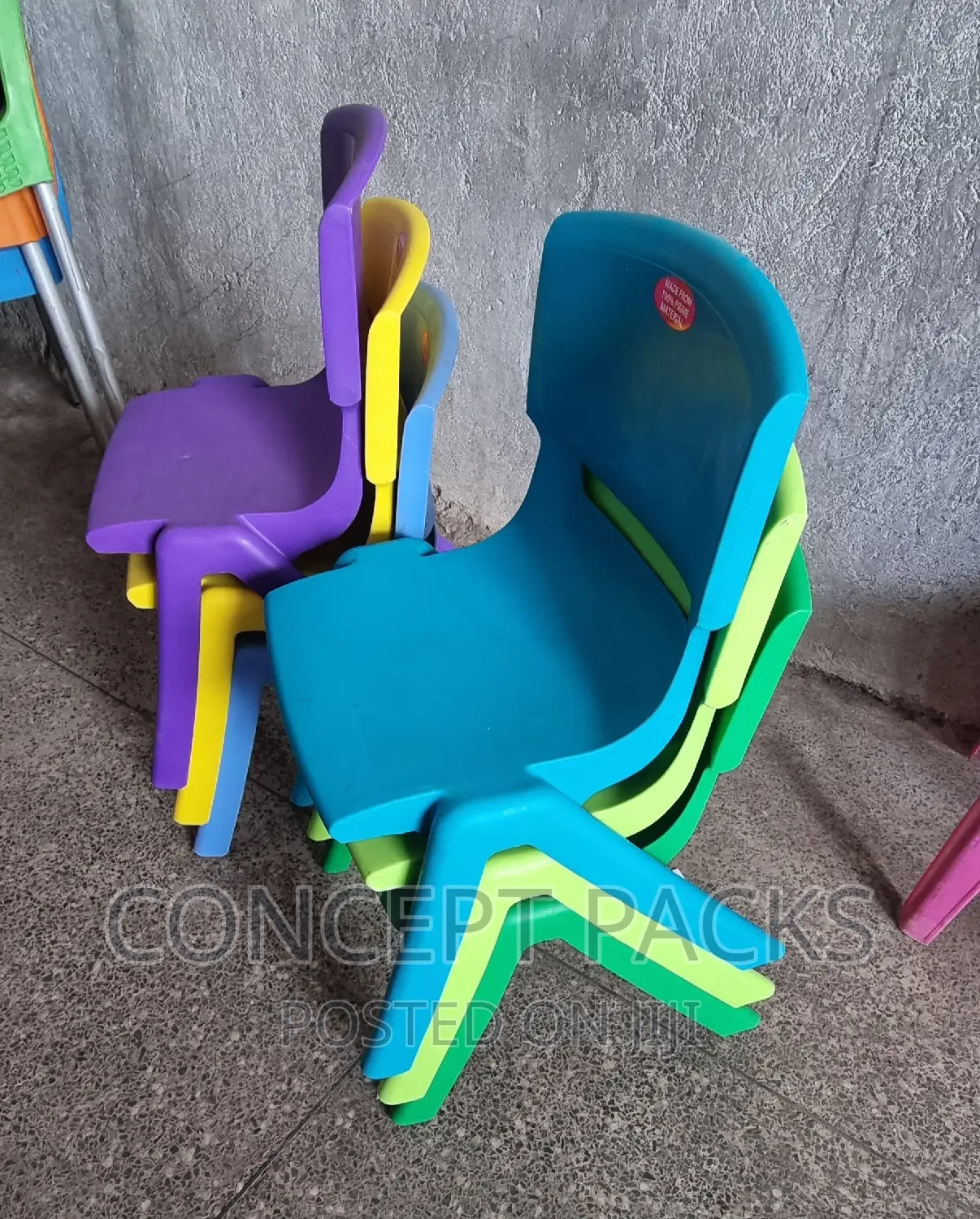 Kindergarten Child Friendly Plastic Chairs.