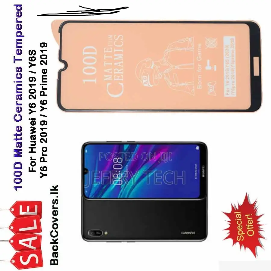 Huawei Y6 2019 / Y6 19 Matte Ceramics Tempered Glass / Scree
