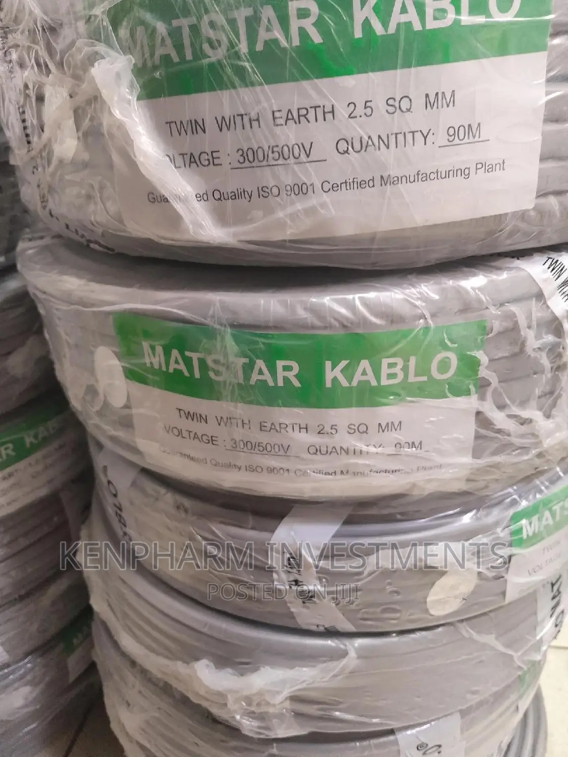 Sheathed 2.5mm 3 Core Twin With Earth Cable