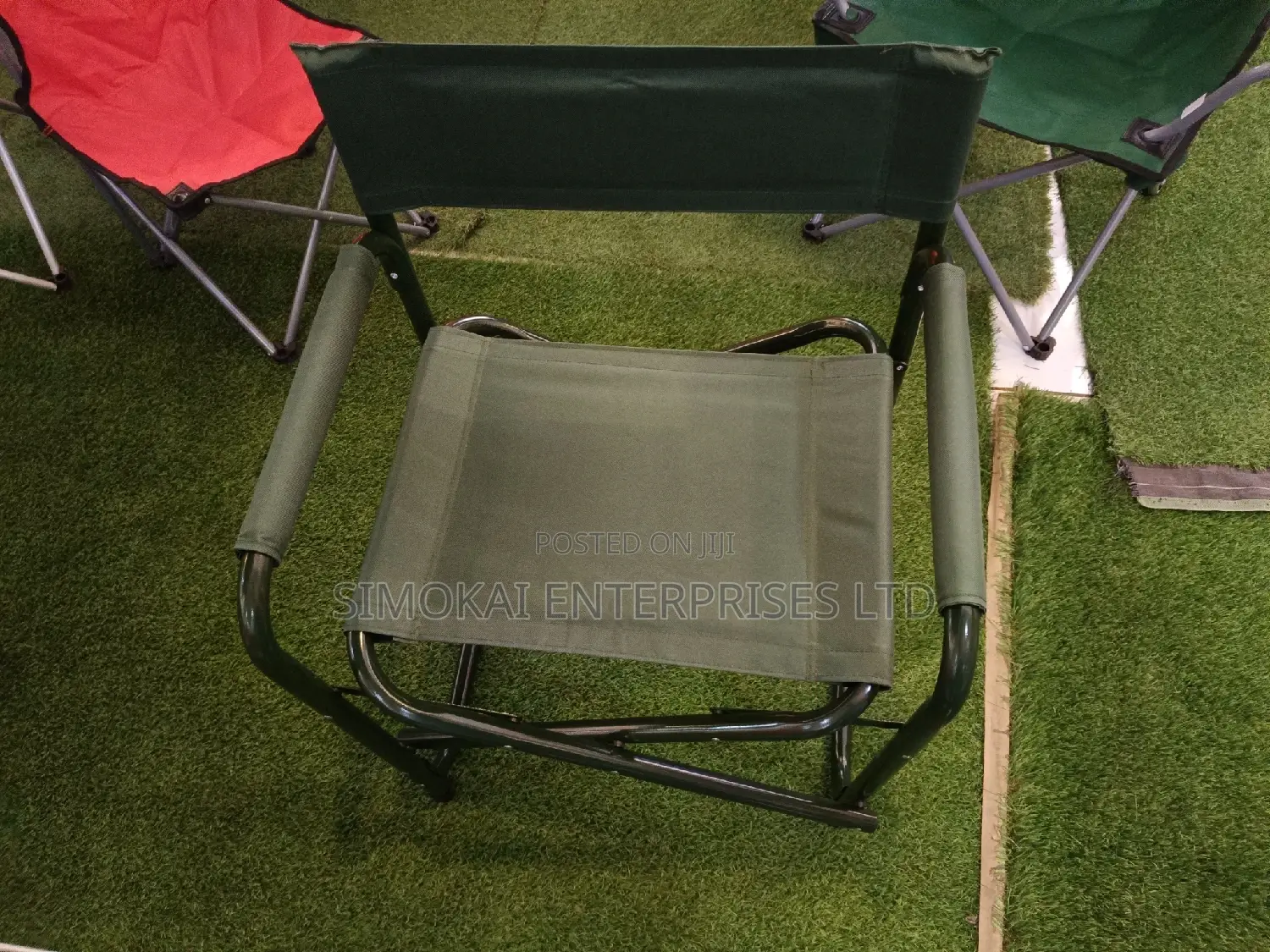 New Foldable Camping Chair Green