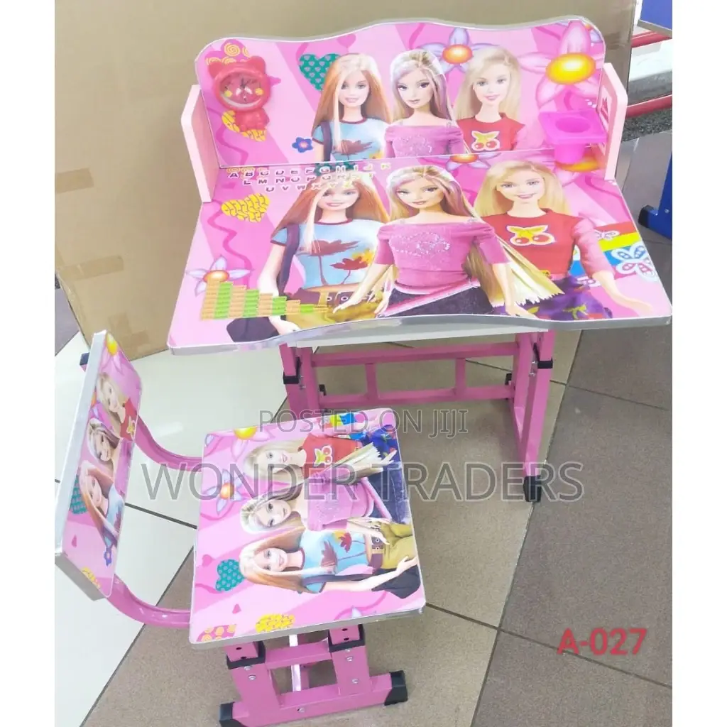 Pink Kids Study Desk Table;