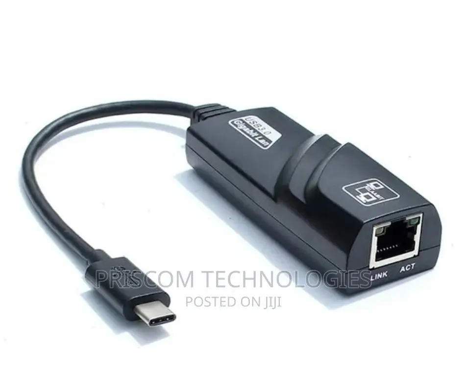 Type-c To USB With Gigabit Ethernet Adapter, Type C Adapter